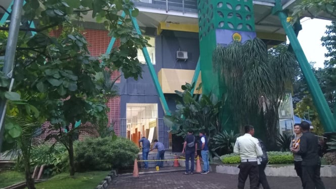 Lokasi Kejadian Mahasiswa Unpak Jatuh Dari Lantai 3 Unpak