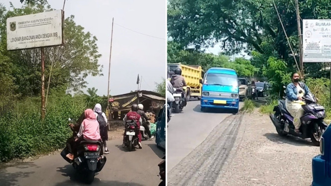 Pohon Beringin Besar Dipangkas, Jalan Haji Usa Ditutup, Ini Dua Jalan Alternatif.
