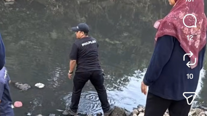 DLH Kabupaten Bogor Lakukan Pengecekan Sungai Yang Terkena Limbah PTPN