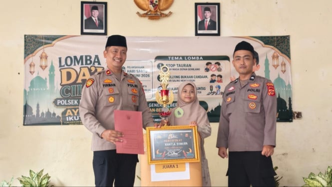 Polsek Parung menggelar Lomba Da’i Cilik HUT Bhayangkara ke-80 yang diikuti 19 peserta.