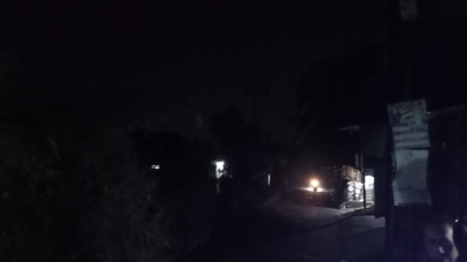 Sejumlah lampu PJU di Jalan Gunung Malang–Ciapus, Tamansari, Kabupaten Bogor padam.