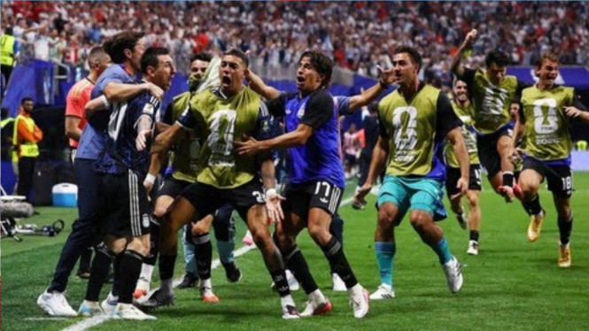Partai semifinal Piala Dunia 2026, Argentina menang dramatis atas Inggris, Skor 2-1