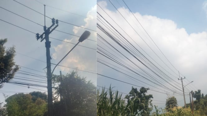 PJU di Desa Sukajadi, Tamansari, Kabupaten Bogor