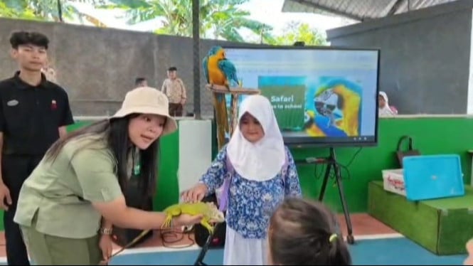SD Amaliah Ciawi menggelar MPLS ramah anak dengan penyambutan hangat dan edukasi satwa bersama Royal Safari