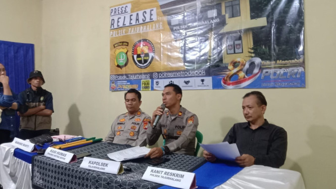 Polsek Tajurhalang Polres Depok menangkap empat komplotan pencuri truk Mitsubishi Canter