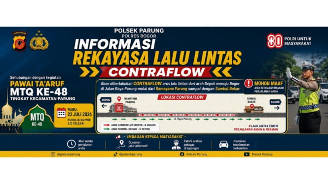 Spanduk kegiatan MTQ Kecamatan Parung