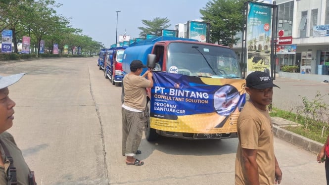 Bantuan air bersih PT BCS