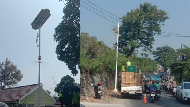 Pemkab Bogor melalui Dishub membangun 611 titik lampu PJU tenaga surya di berbagai kecamatan.