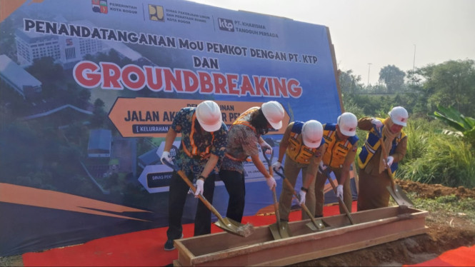 Pemkot Bogor membangun akses baru menuju kawasan kantor pemerintahan di Bogor Selatan yang terhubung Exit Tol Jagorawi.