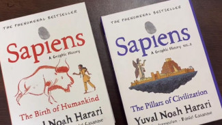 Buku Sapiens Grafis Vol.2: Pilar-pilar Peradaban, Mengulas Cara Hidup Manusia