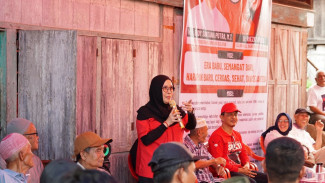 Temui Warga Lahat, Riezky Aprilia Janji Benahi Jalan Rusak di Sumsel