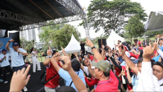 Puncak HUT KORPRI ke-53 Lingkungan Sekretariat Lembaga Kepresidenan Berlangsung Meriah