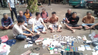 Tim Gabungan TNI-Polri Gerebek Barak Narkoba di Langkat, Puluhan Tersangka Diamankan