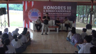 Ratusan Pelajar Ikuti Kongres ke-3 Blok Pelajar Politik Merdeka di Cibubur