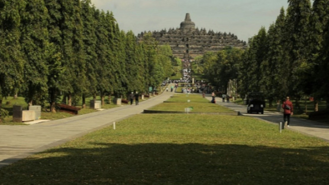 Kawasan Candi Borobudur akan diserbu pemudik saat liburan Lebaran.