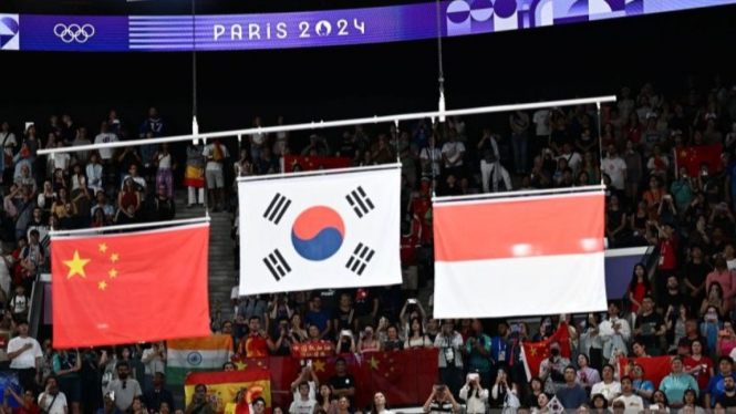 Bendera Merah Putih dikibarkan di Olimpiade Paris