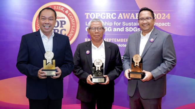 Jasa Raharja Raih 3 Penghargaan dalam TOP GRC Award 2024