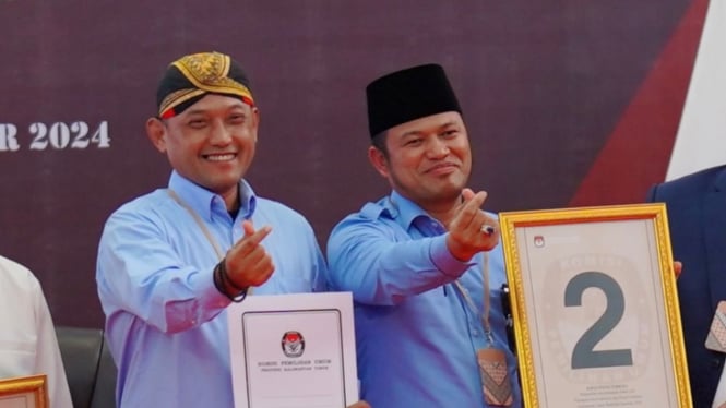 Pasangan Cagub-Cawagub Kaltim Rudy Mas'ud- Seno Aji