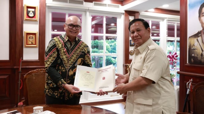 Founder ABP Michael Umbas bersama Prabowo