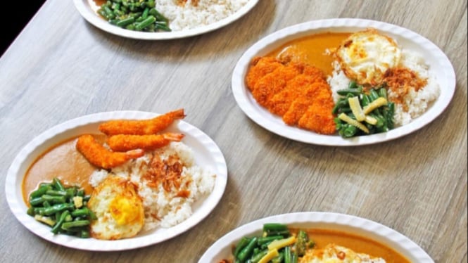 Menu Curry Rice yang disediakan di Kantin Kendal