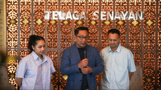 Ridwan Kamil bersama Nagita Slavina-Raffi Ahmad