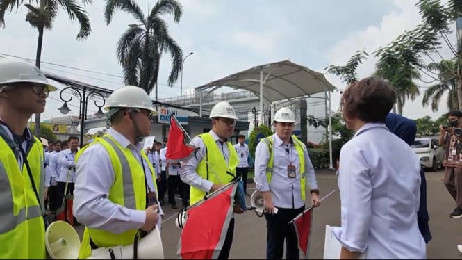 Simulasi Gempa Bumi di Kantor Jasaraharja Putera