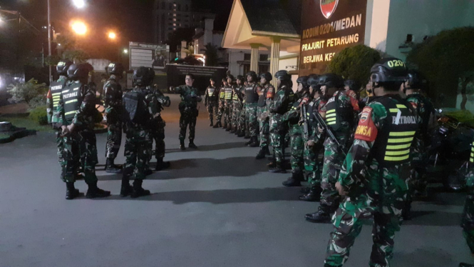 Tim Patroli Motoris Anti Begal di Kota Medan