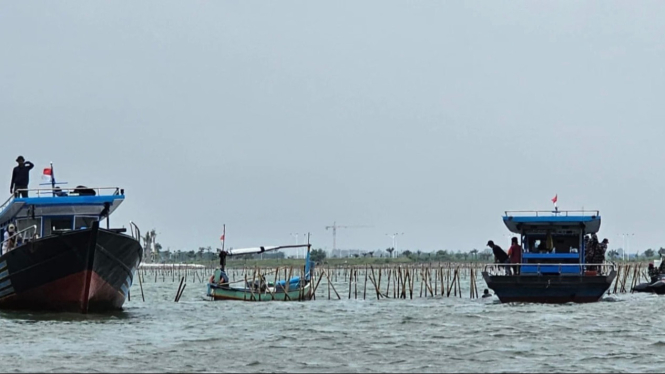 Pagar laut di Tangerang