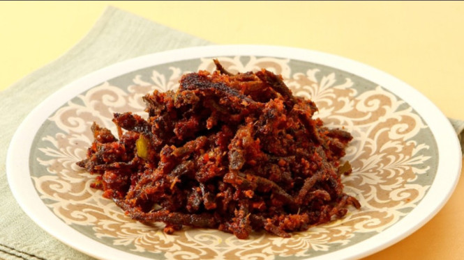 rendang suwir kering