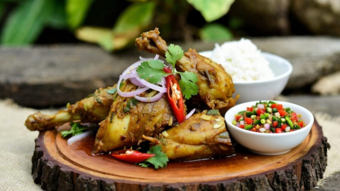 Ayam Gepuk Sambal Matah
