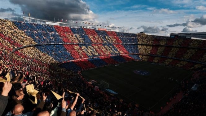 Laga El Clasico antara Barcelona dan Real Madrid di Spotify Camp Nou