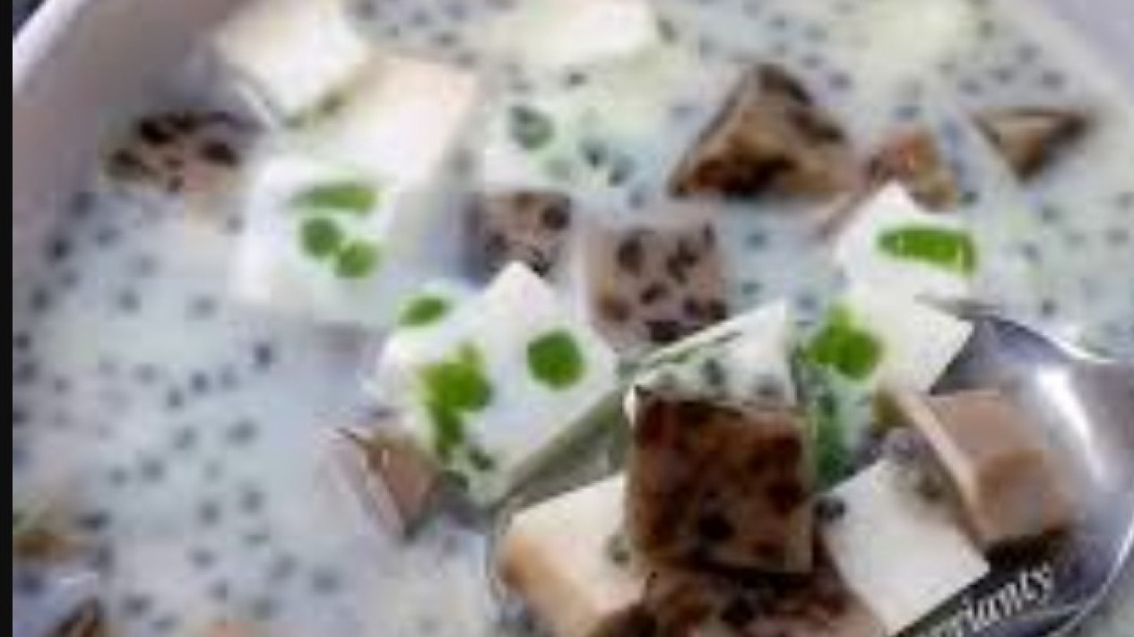 Puding cendol cincau