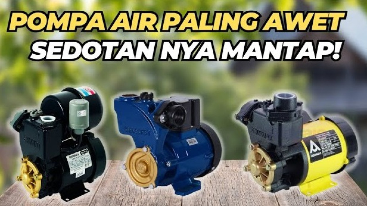 Foto Air Sering Mati? Ini 5 Rekomendasi Pompa Air Terbaik yang Awet dan