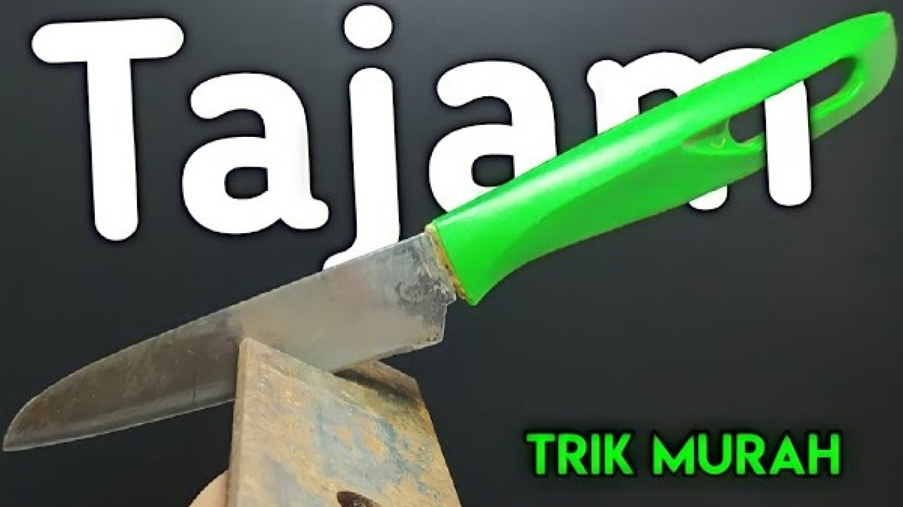 Cara Mengasah Pisau Tumpul Tanpa Batu Asah