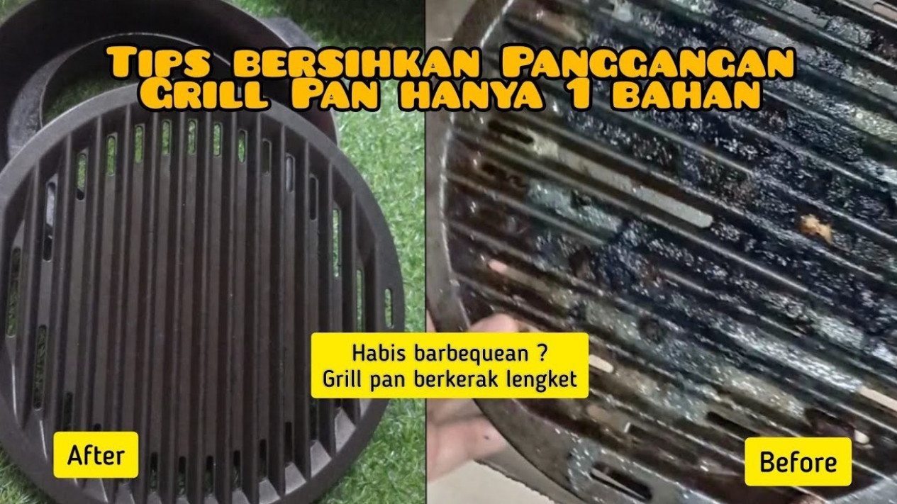 Membersihkan grill pan