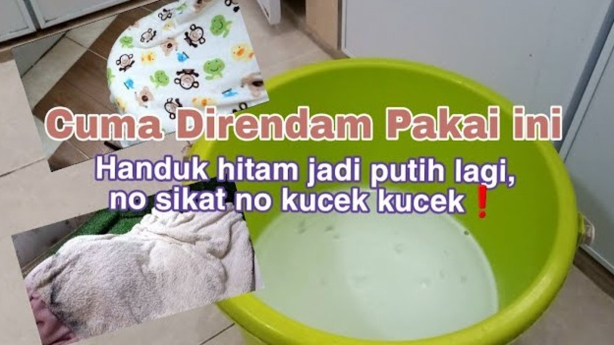 Tips membersihkan handuk
