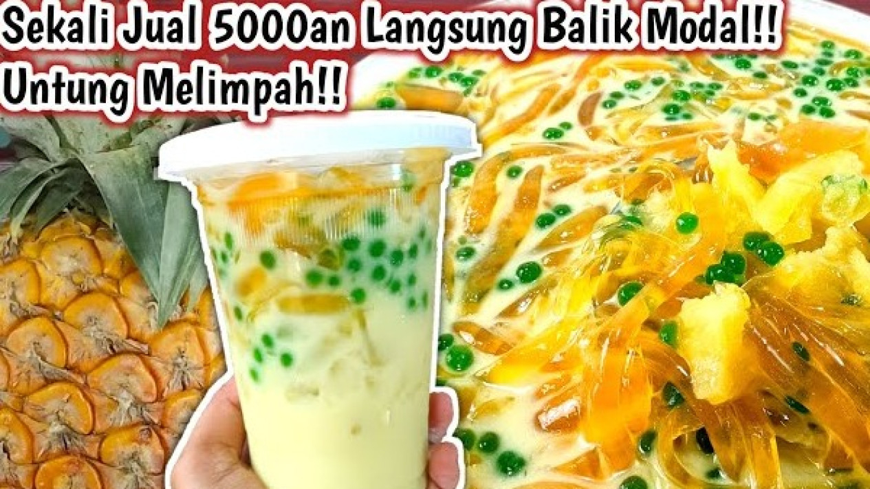 Resep Ide Jualan Es Nanas Adem yang Viral
