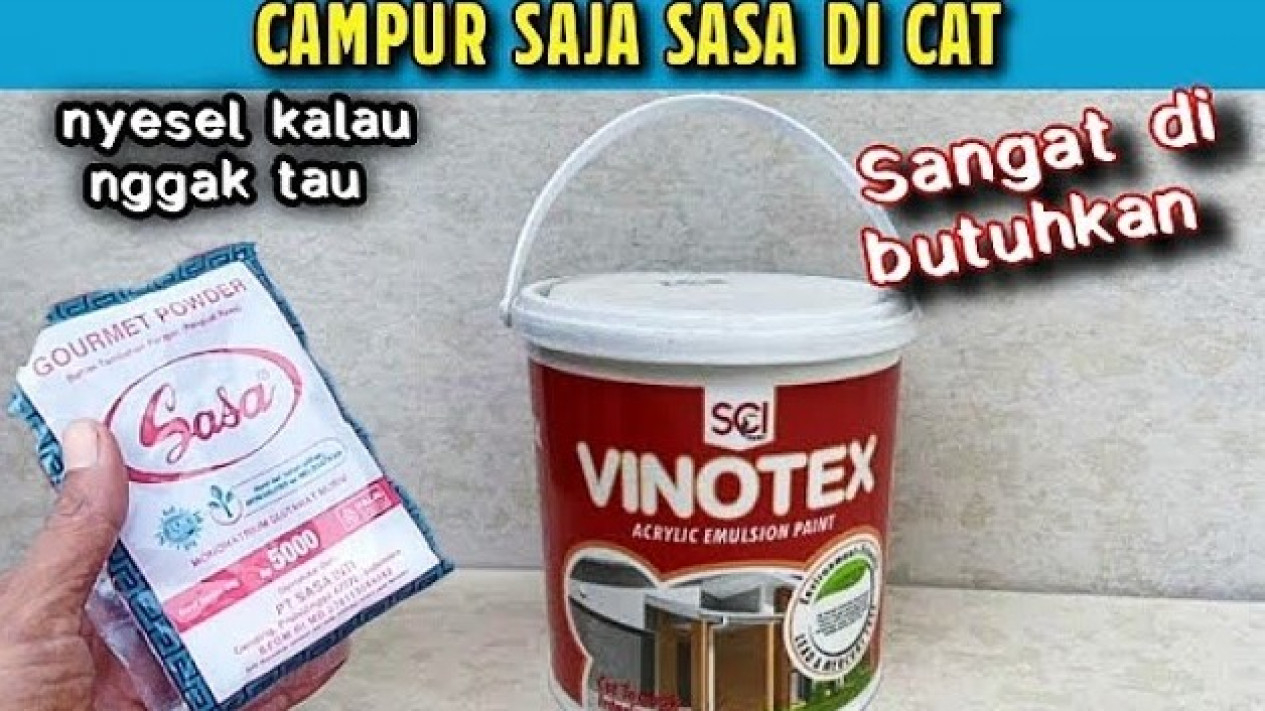Hack sasa dan cat tembok