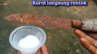 Pisau Karatan Super Tebal Jadi Mengkilap Lagi Dengan Ramuan Sederhana Ini