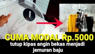 Trik Sulap Kipas Angin Bekas Jadi Jemuran Praktis, Anti Ribet Saat Musim Hujan!