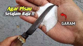 Jangan Buang Pisau Tumpul! Gunakan Trik Garam Dapur, Bisa Bikin Tajam Luar Biasa dengan Modal Hemat
