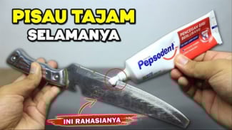 Ternyata Pasta Gigi Bisa Bikin Pisau Tumpul Jadi Tajam Lagi, Lakukan Cara Ini!