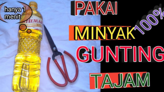 Cara Menajamkan Gunting Tumpul dengan Minyak Goreng