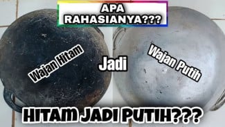 Modal Sabun Colek dan Garam Saja, Wajan Bekas Bisa Seperti Baru Lagi!