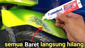 Baret Motor Bikin Malu? Hilangkan Pakai Pasta Gigi dengan Trik Rahasia Ini