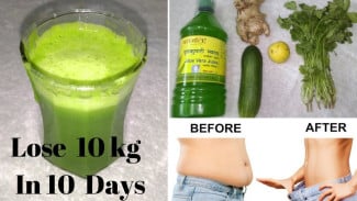 Minuman Ajaib Turunkan Berat Badan 10 Kg dalam 10 Hari, Mudah Dibuat Pakai Bahan Alami