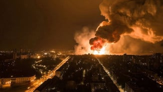 Serangan 632 Drone Geran dan Rudal Rusia Lumpuhkan Kyiv, Listrik dan Air Bersih Mati Total Selama Berjam-jam!