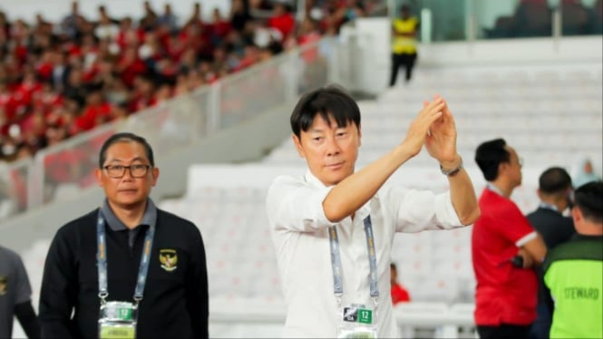 Pelatih Timnas Indonesia, Shin Tae-yong.