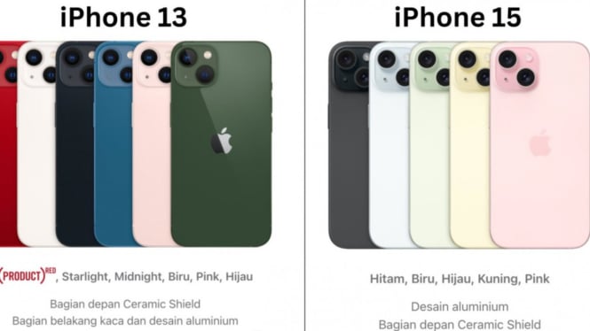 Iphone 13 dan 15
