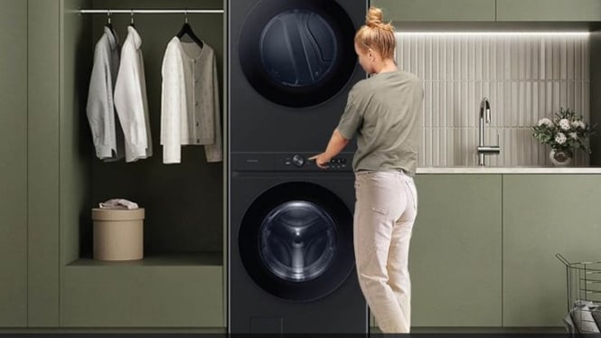 Samsung Bespoke AI Washer & Dryer.